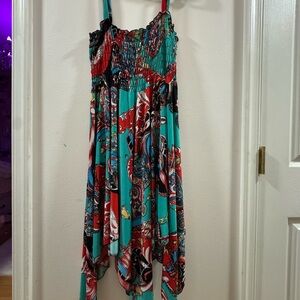 Colorful Bohemian asymmetrical Dresses